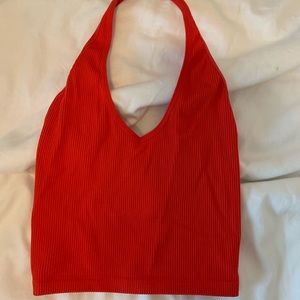 Out from under haulter crop top